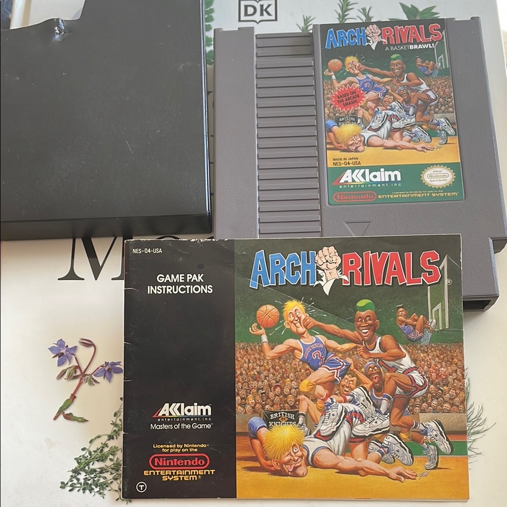 Arch Rivals NES Game with Manual